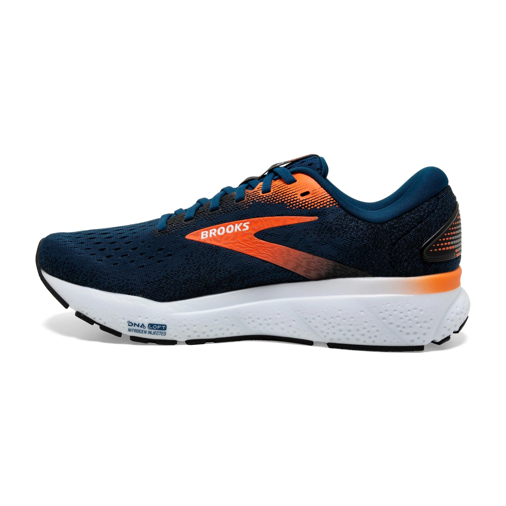 Brooks Men's Ghost 16 Road Running Shoes - Opal/Black/Natrurtium