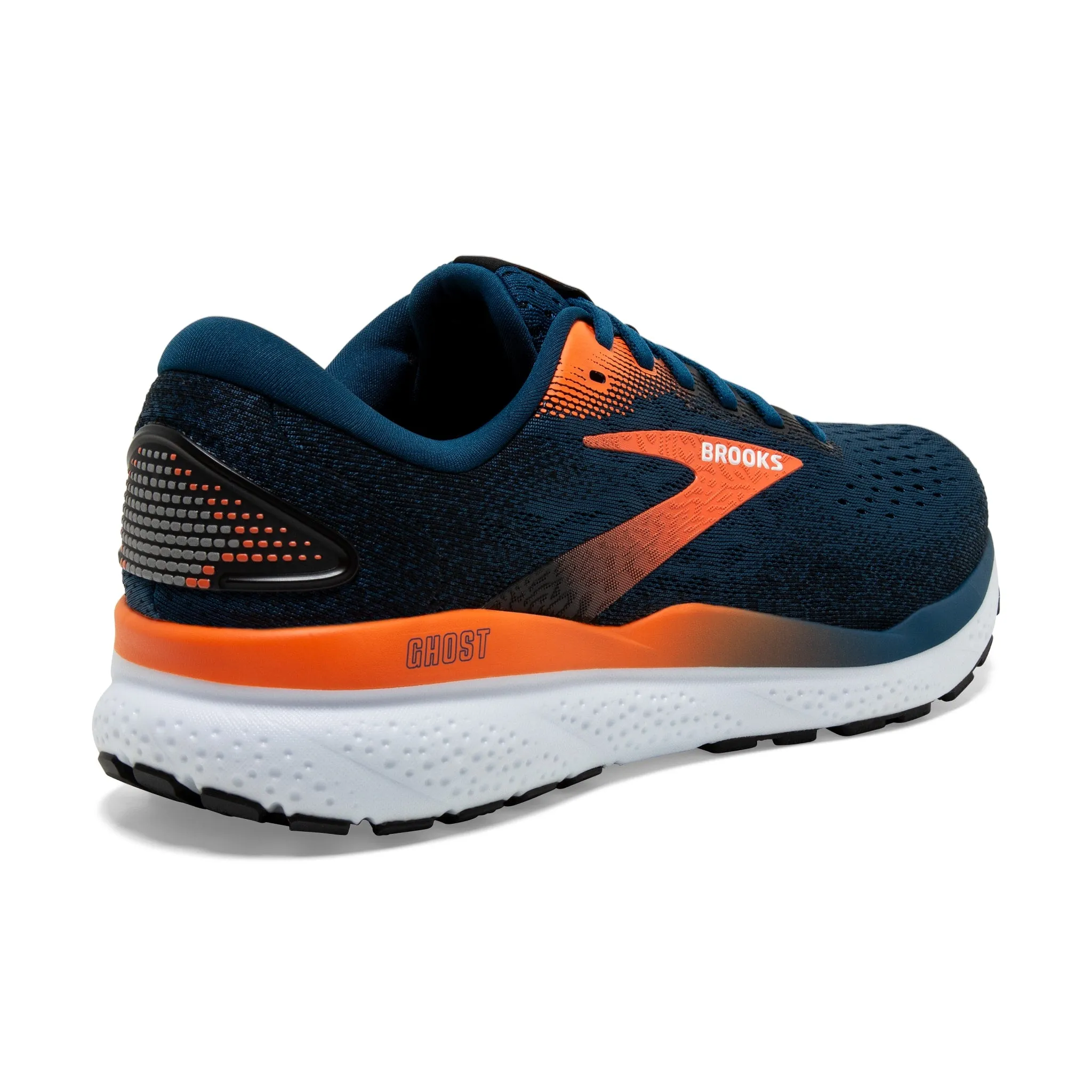 Brooks Men's Ghost 16 Road Running Shoes - Opal/Black/Natrurtium