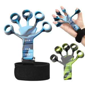 Build Finger Strength and Dexterity with our 6-Resistance Finger Gripper Exerciser - Ideal for Musicians and Athletes!