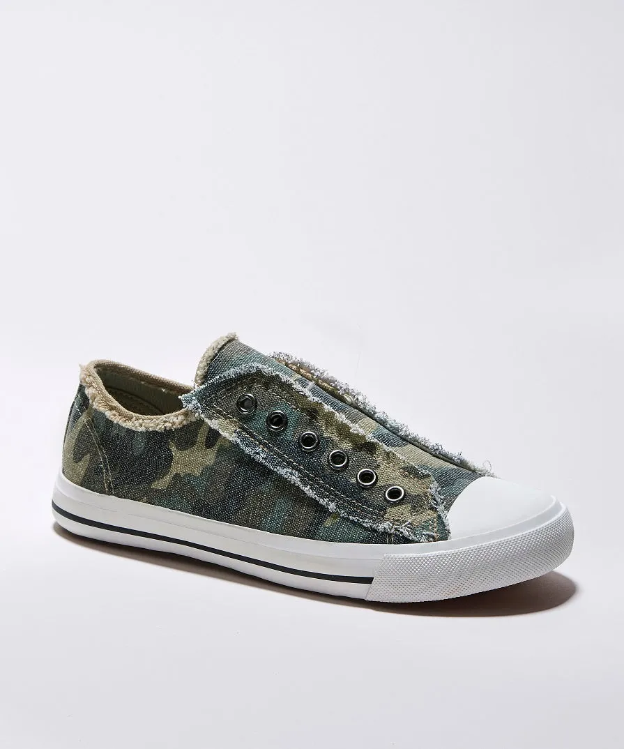 Camo Slip-On Sneakers