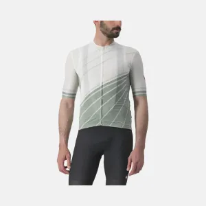 Castelli Speed Strada Men's Cycling Jersey -Ivory/Defender Green