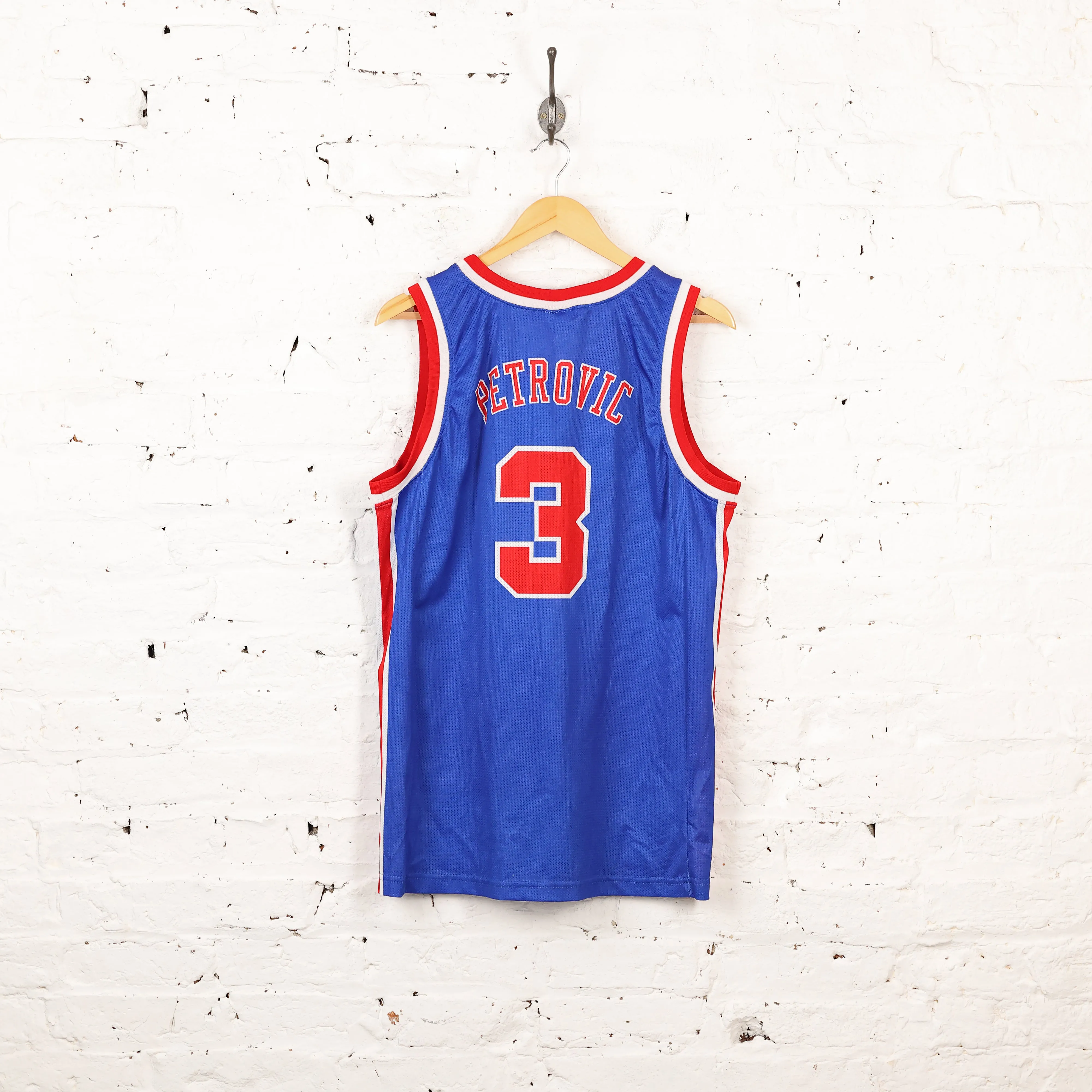 Champion Brooklyn Nets Petrovic Basketball Jersey - Blue - L