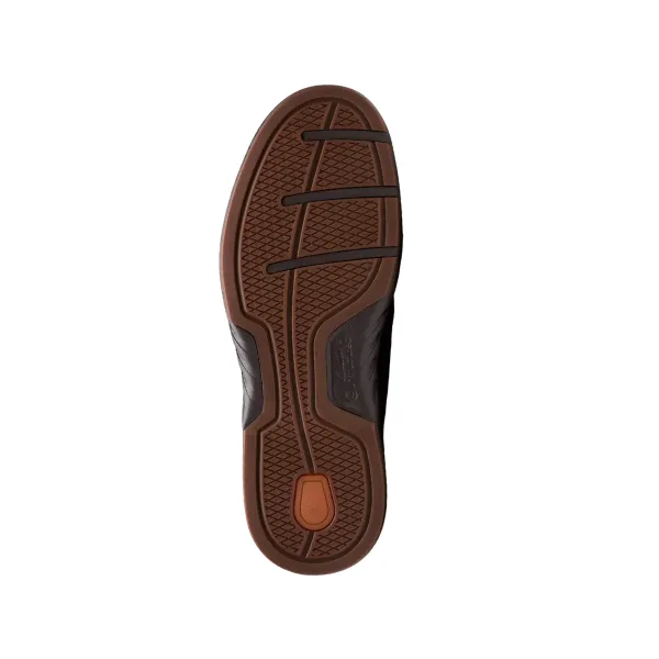 Clarks Men's Un Briley Step Leather Wide Mahogany