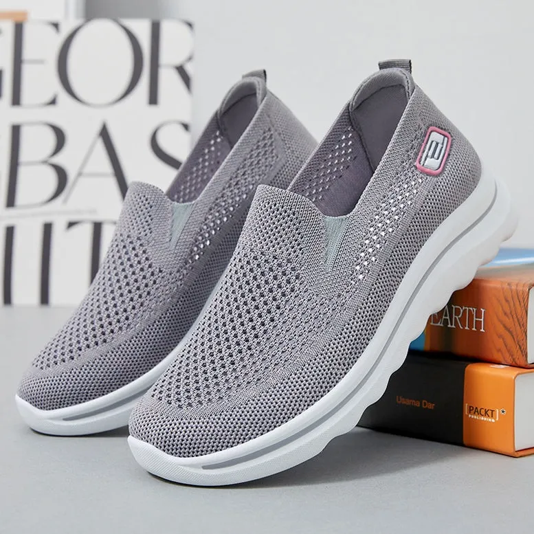 Classic Retro Style Slip-On Sneakers with Memory Foam Cushioning