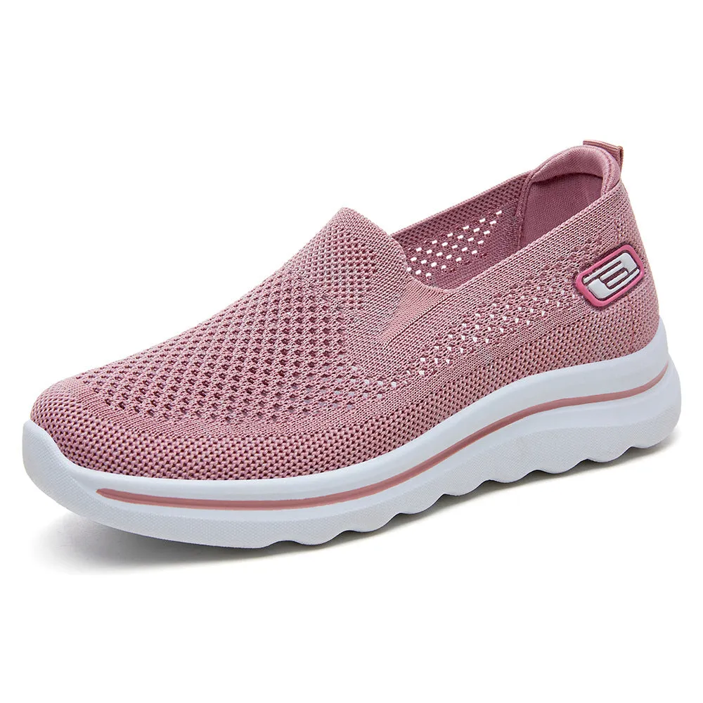 Classic Retro Style Slip-On Sneakers with Memory Foam Cushioning