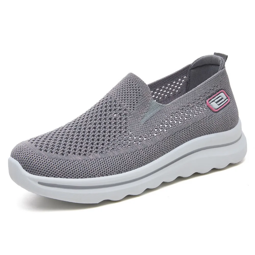 Classic Retro Style Slip-On Sneakers with Memory Foam Cushioning
