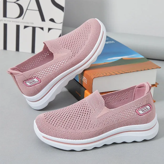 Classic Retro Style Slip-On Sneakers with Memory Foam Cushioning