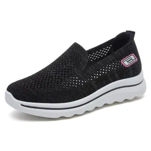 Classic Retro Style Slip-On Sneakers with Memory Foam Cushioning