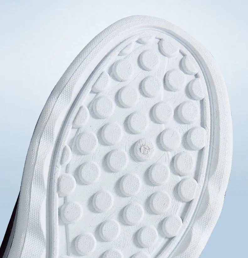 Classic Retro Style Slip-On Sneakers with Memory Foam Cushioning