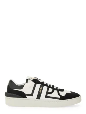 Clay" Calf Leather Accents Sneakers