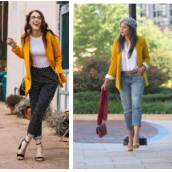Coldwater Creek Jacket Sz S Mustard Yellow SPORTY Boho Bohemian Preppy Riding