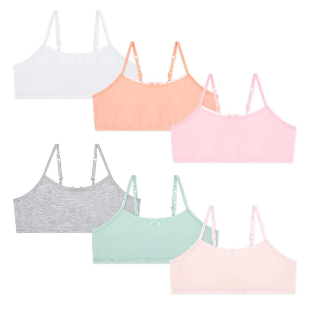 Cotton Spandex Training Bras - 6 Pack