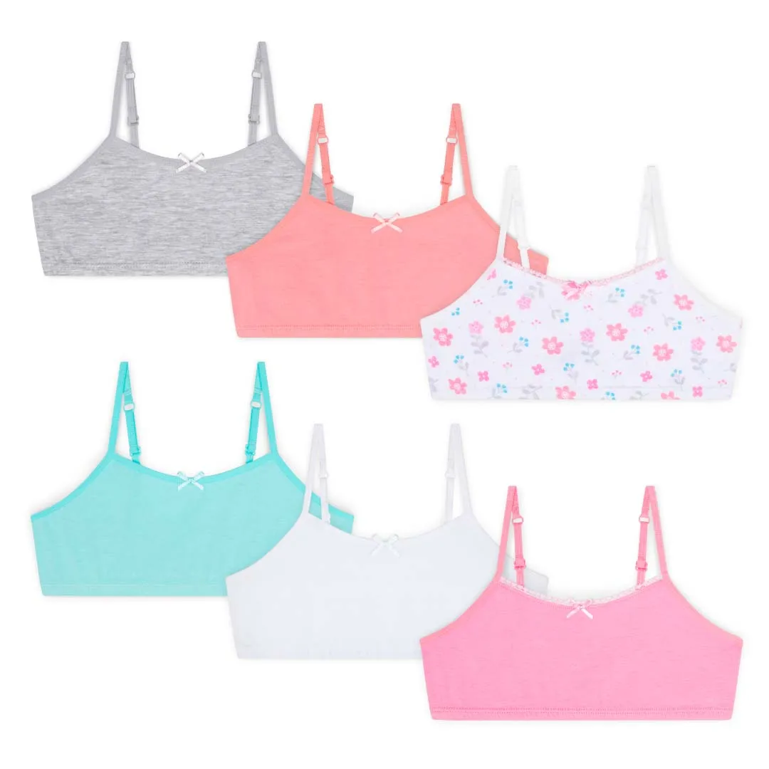 Cotton Spandex Training Bras - 6 Pack