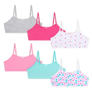 Cotton Spandex Training Bras - 6 Pack