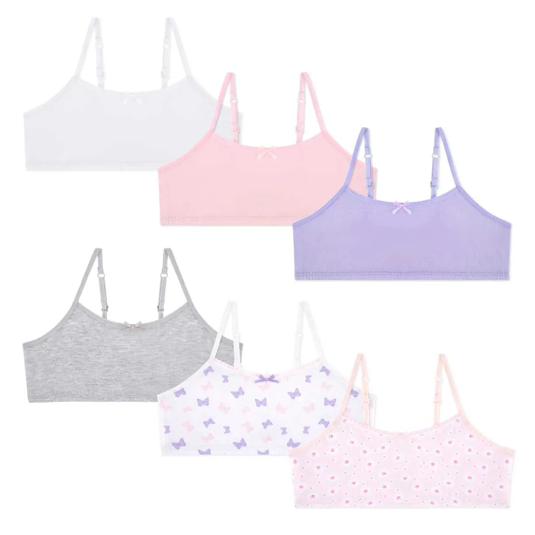 Cotton Spandex Training Bras - 6 Pack