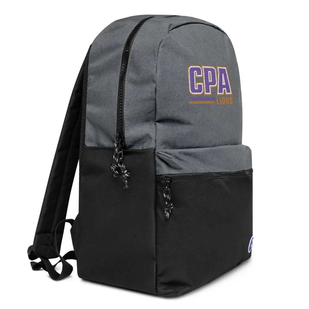 CPA Lions / Embroidered Champion Backpack