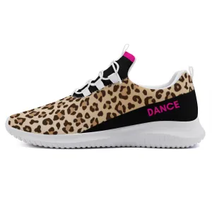 Dance Sneakers - Leopard Print Dance Shoes