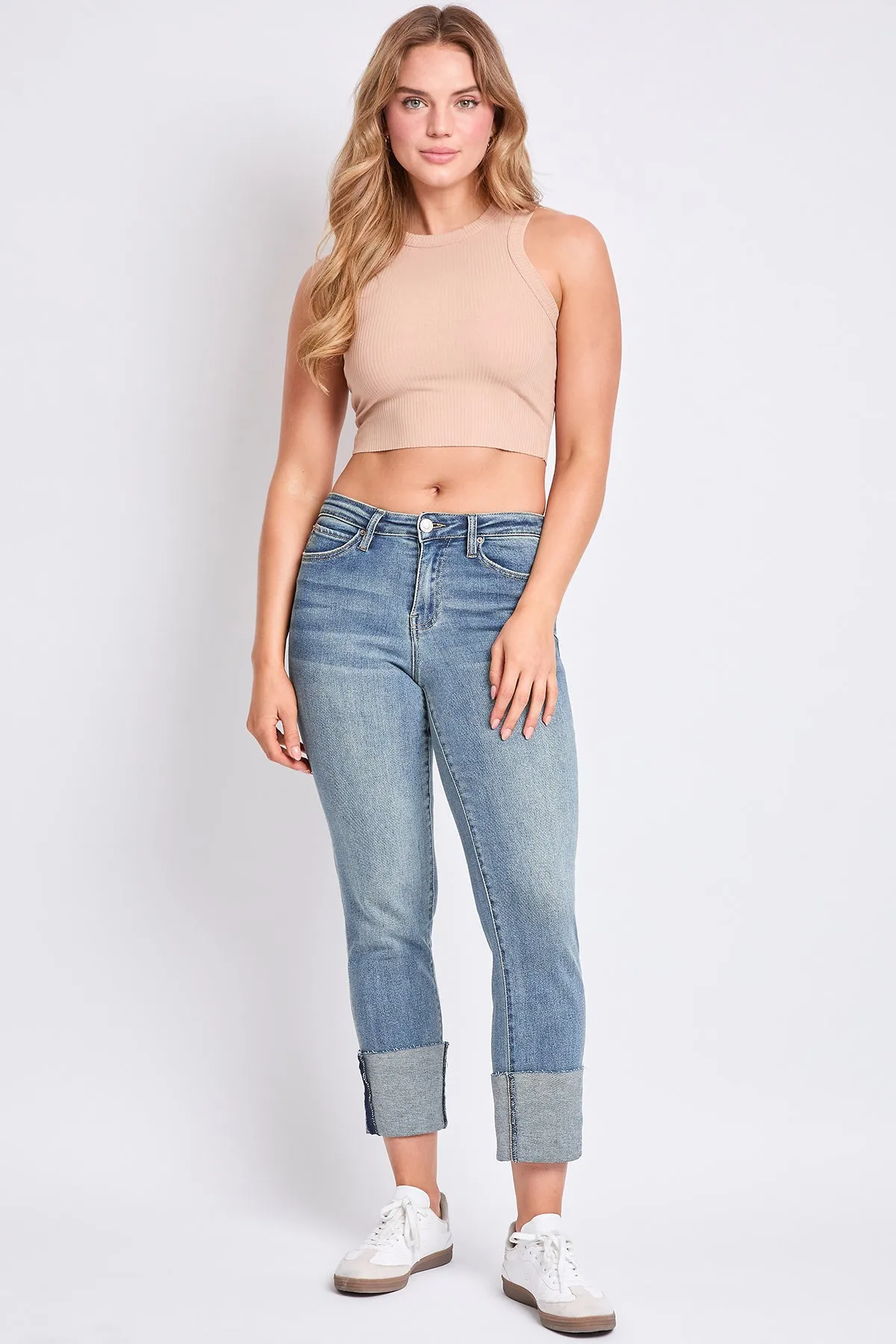 Dixie High Rise Mega Cuff Cropped Straight Leg Crop, Pack of 12