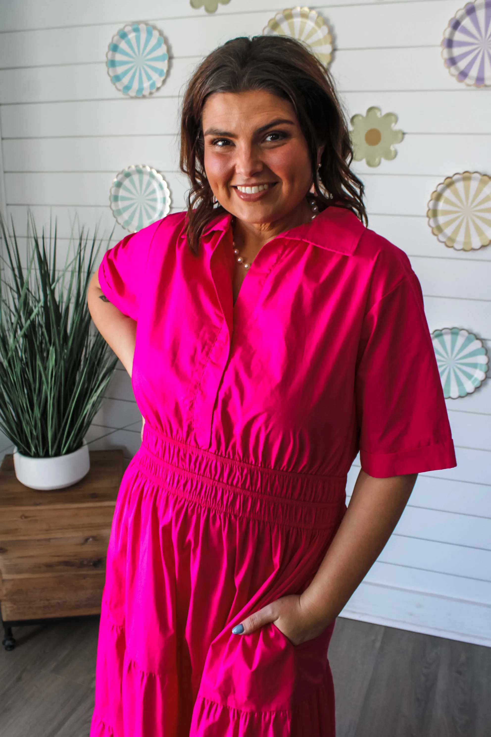 Dress To Impress Maxi • Hot Pink - PLUS