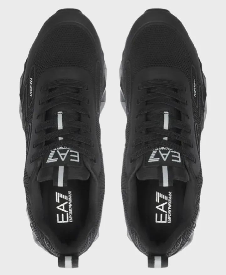 EA7 Emporio Armani X8X154 Woven Sneaker M826 Triple Black/Silver