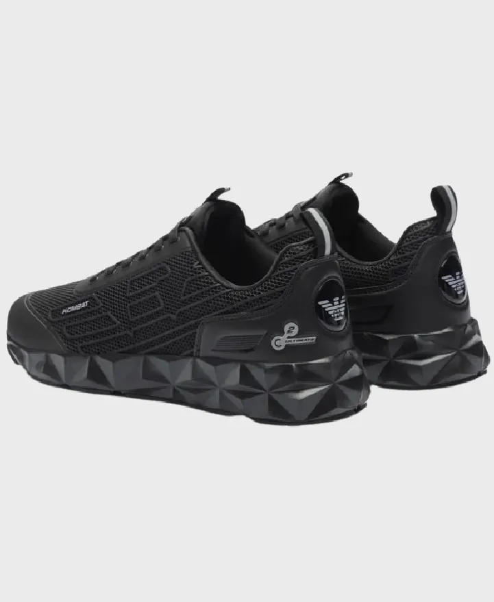 EA7 Emporio Armani X8X154 Woven Sneaker M826 Triple Black/Silver