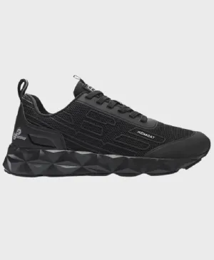 EA7 Emporio Armani X8X154 Woven Sneaker M826 Triple Black/Silver