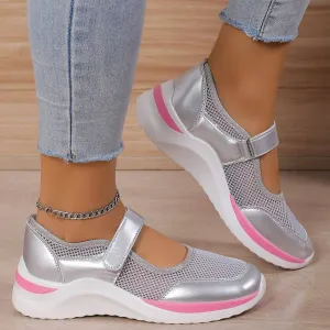 Elevate Every Step – Breathable Mesh Velcro Sneakers for Effortless Style and Comfort