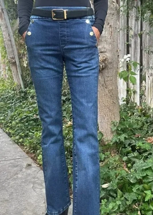 Ellen Denim w/ gold buttons | Flog