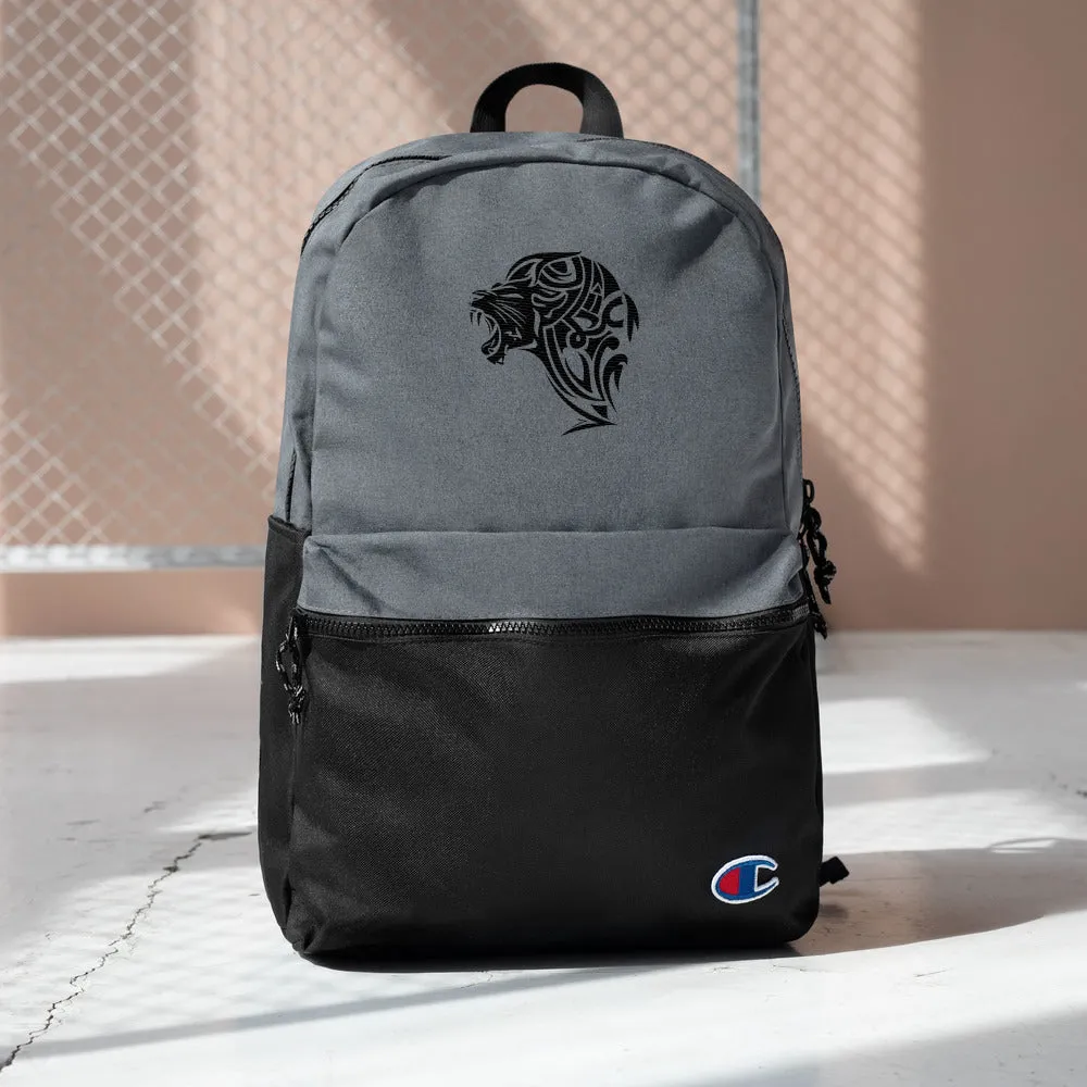 Embroidered Champion UnFazed Lion Backpack