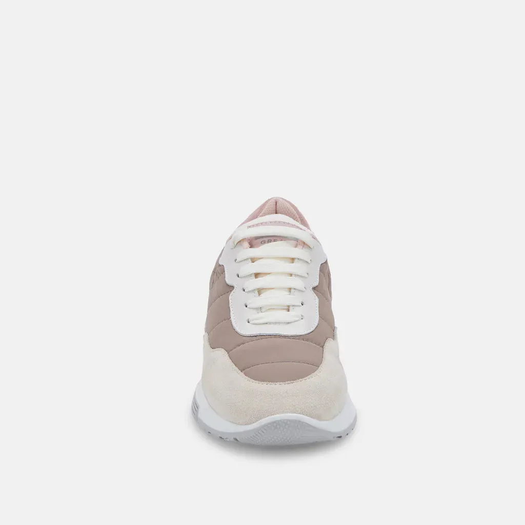 Evana: Taupe Multi Suede