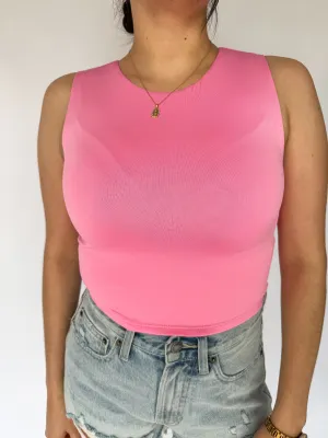 Everyday Casual Crop Top *Pink*