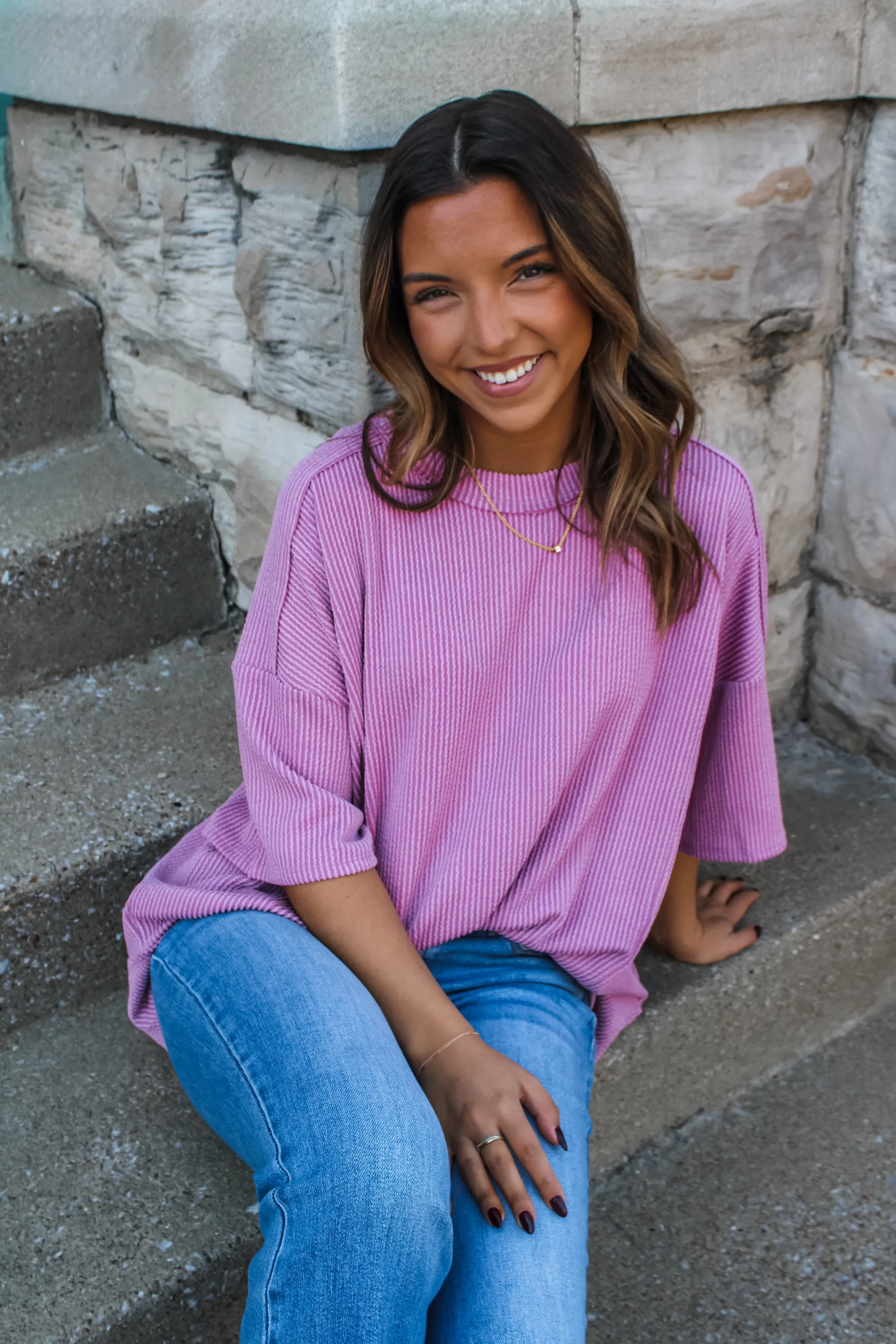 Everyday Essential Crewneck • Dusty Rose