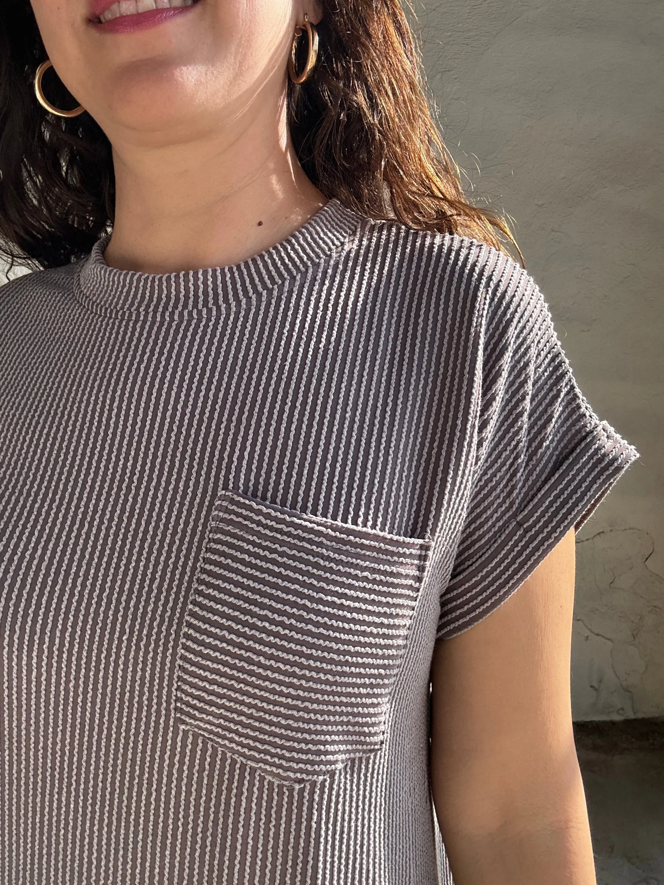 Everyday Midi Tee Dress | Charcoal
