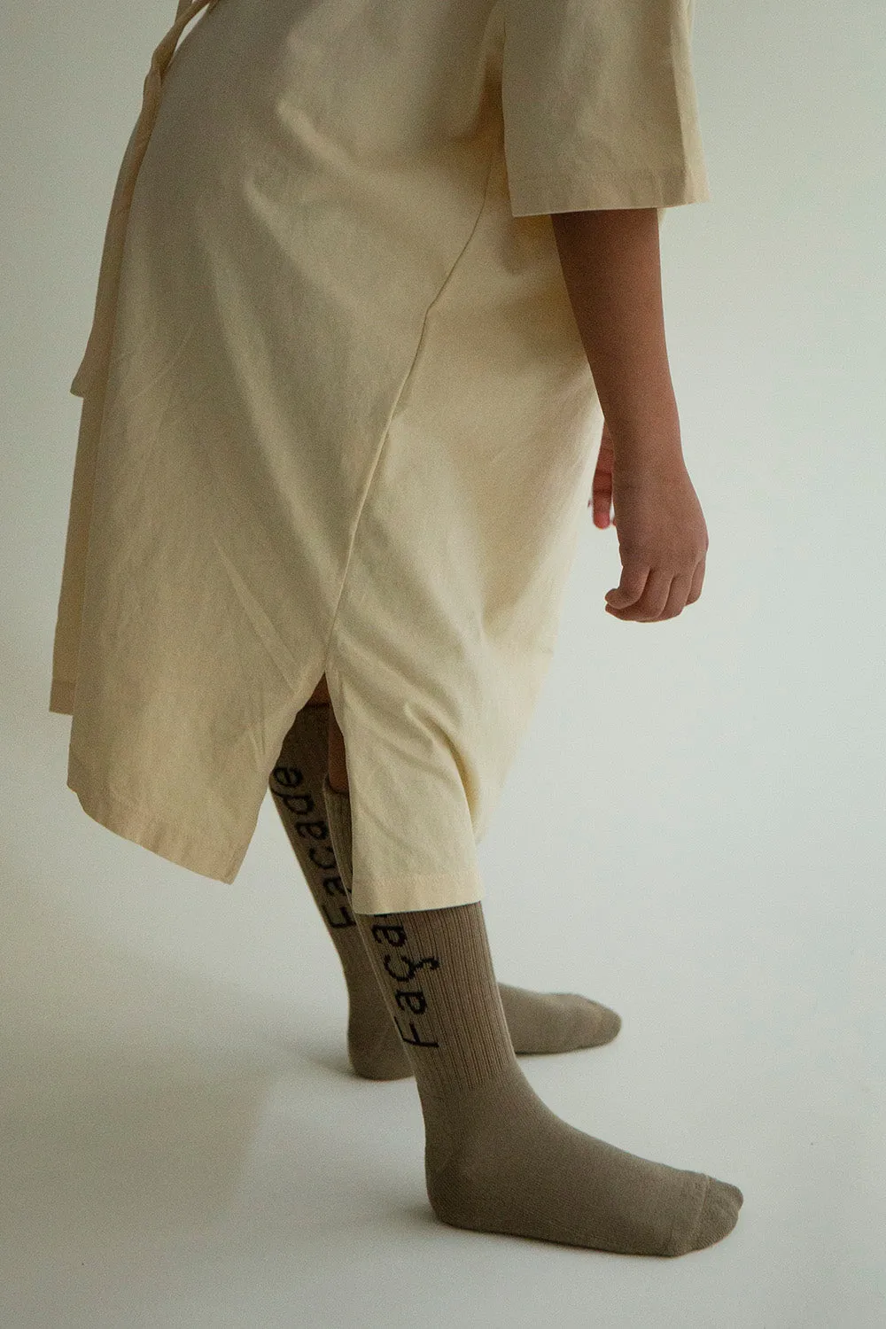 Façade Ribbed Cotton Tube Socks 2 pack