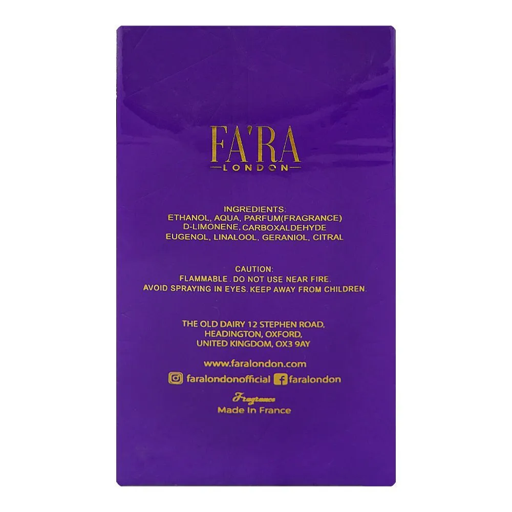 Fa'ra Gorgeous Pour Femme, For Women, Eau De Parfum, 100ml | France | Fragrance For Women