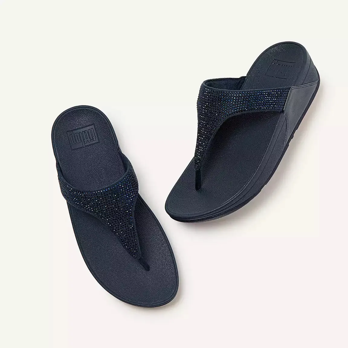FitFlop LULU Crystal Toe-Post Sandals
