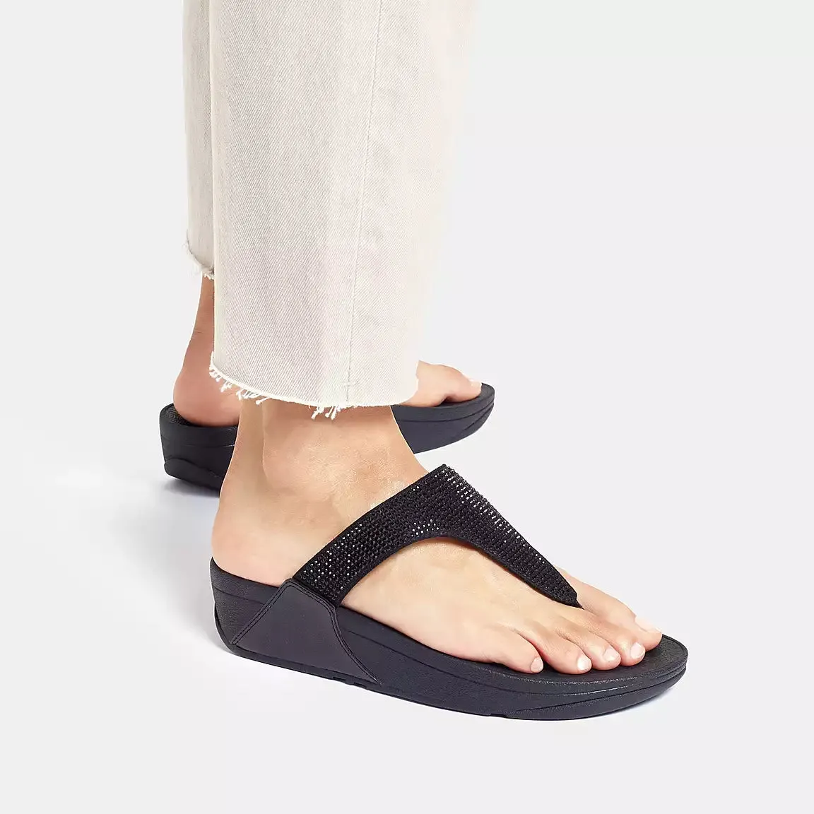 FitFlop LULU Crystal Toe-Post Sandals