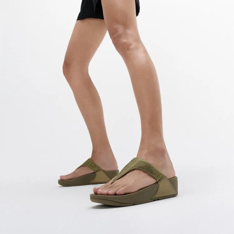 FitFlop LULU Crystal Toe-Post Sandals