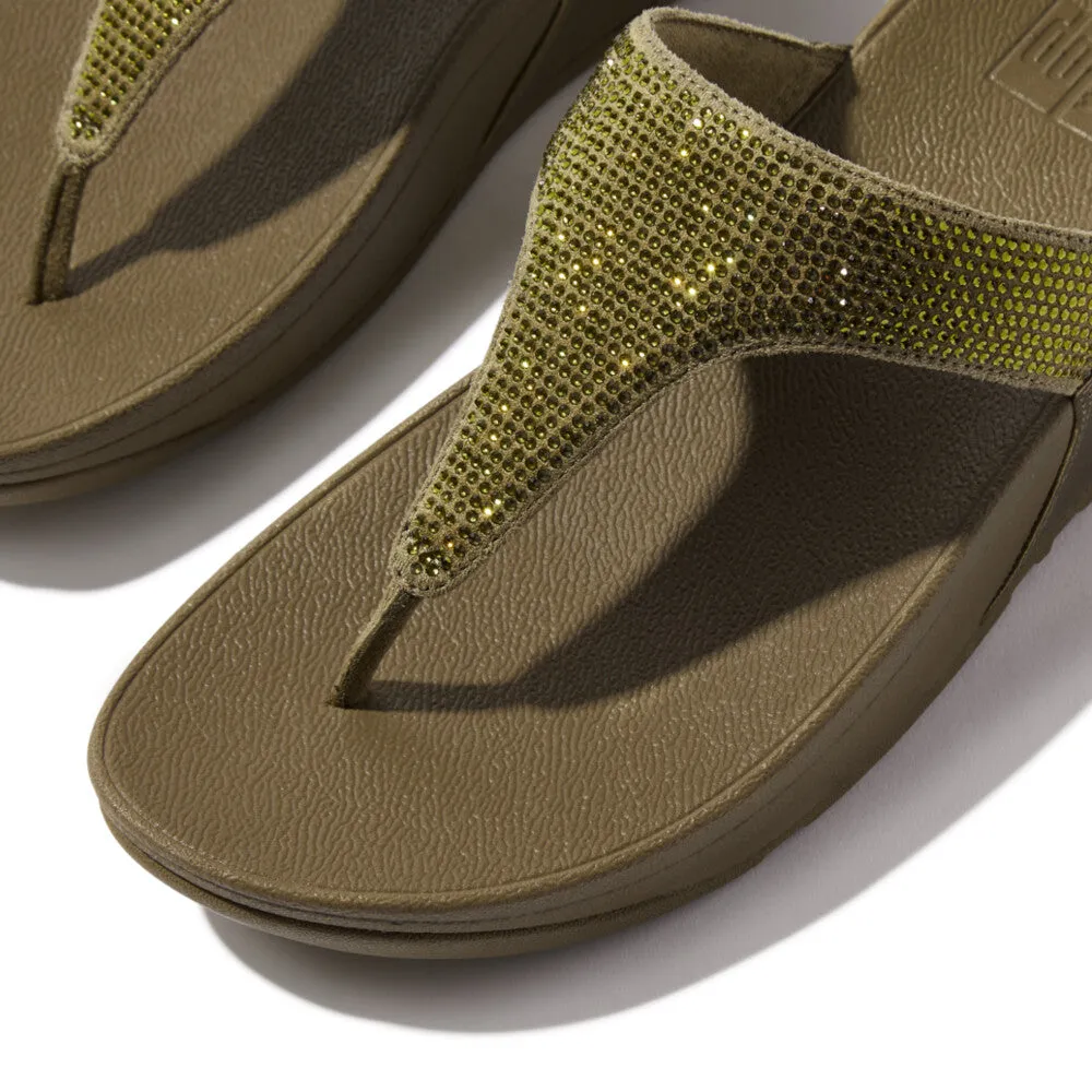 FitFlop LULU Crystal Toe-Post Sandals