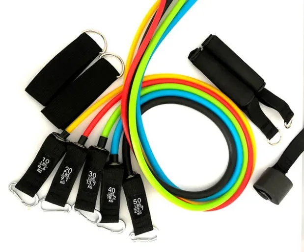 Fitness Resistance Bands - Total Body Workout – Targets arms, legs, glutes, chest, and core for well-rounded training