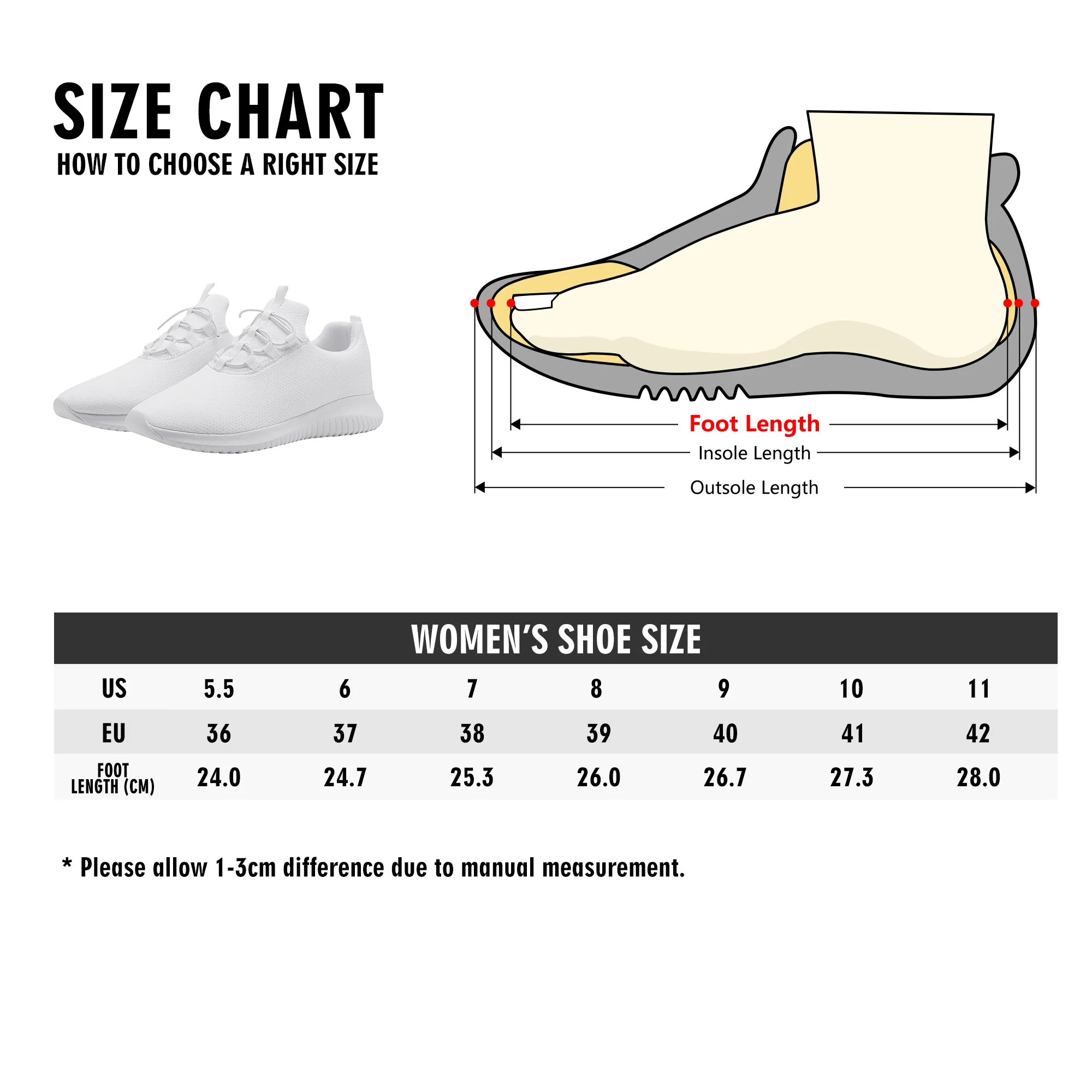 Fitness sneaker - Polka Dot - White