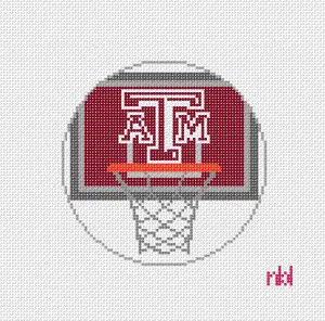 Florida Basketball Net Needlepoint Canvas