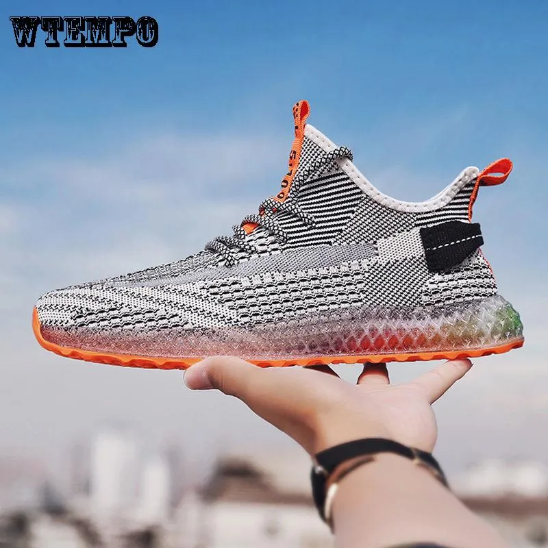 Flying Woven Mesh Shoes Summer Breathable Running Shoes Casual Shoes Sports Shoes Shoes Male