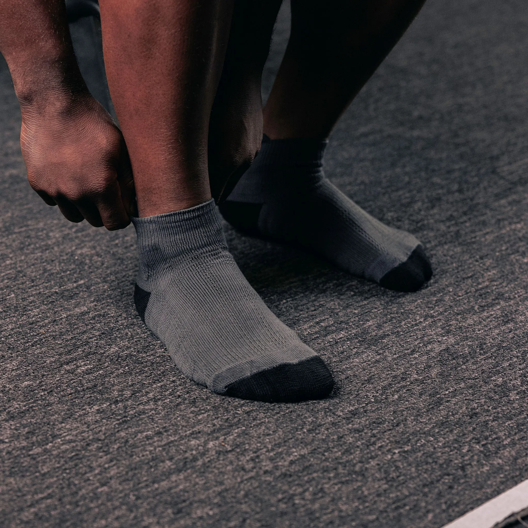 Forge Grey Trainer Socks