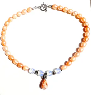 Freshwater Pearl Opalite Necklace