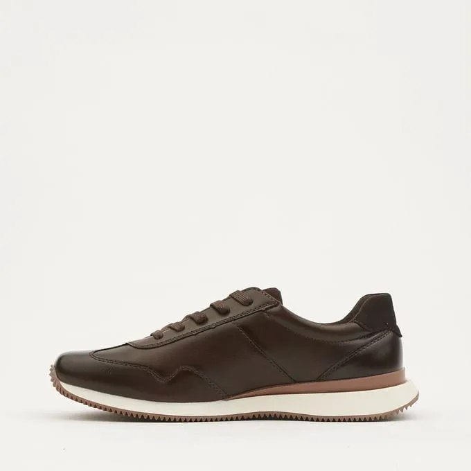 Gino Paoli Ezra Lace Up Sneaker Brown White