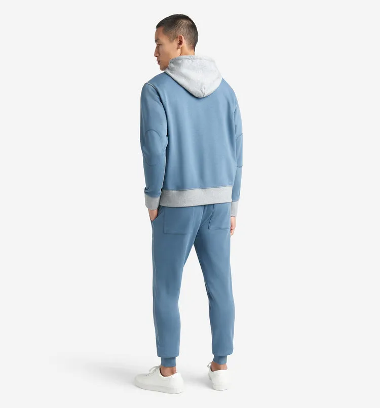 Goodlife Micro Terry Colour block Hoodie Coronet Blue
