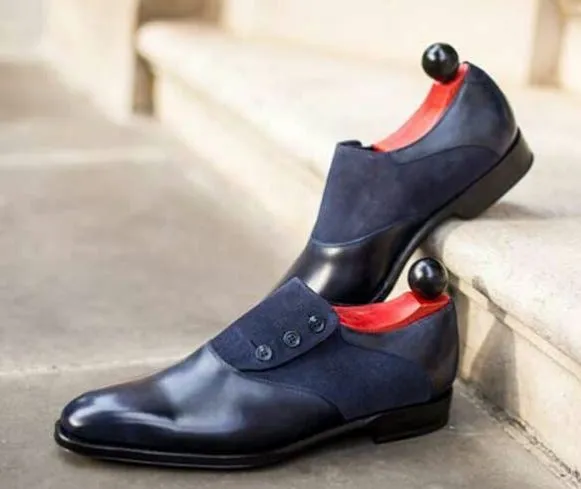 Handmade Two Tone Leather Formal Shoes for Men
