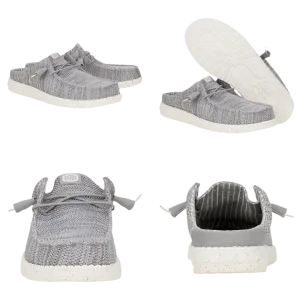 Hey Dude | Men | Wally Slip Stretch Sox | Granite Grey