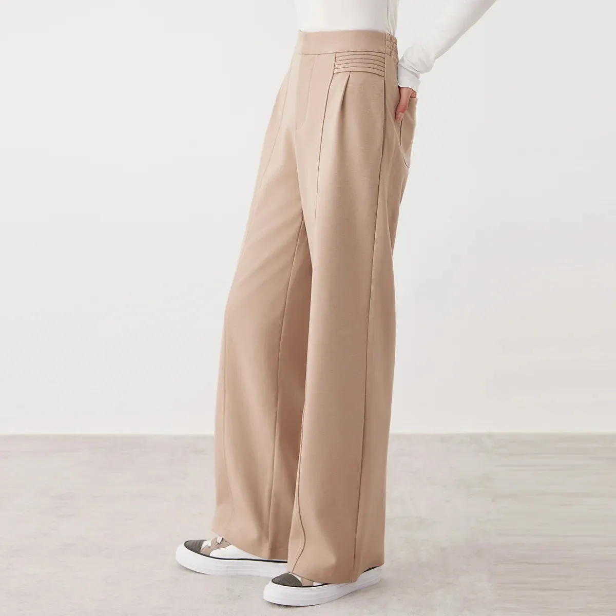 High-Waisted Wide-Leg Trousers | Elegant & Comfortable | Tailored Fit